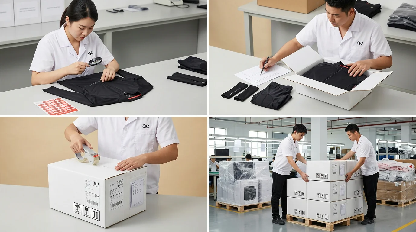 Packing shipment DDP export