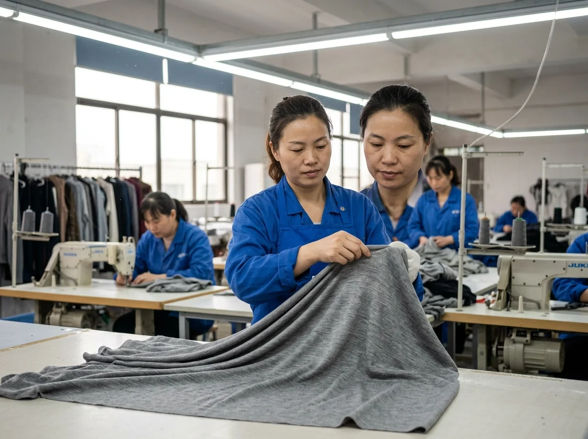 Merino wool baselayer fabric swatch