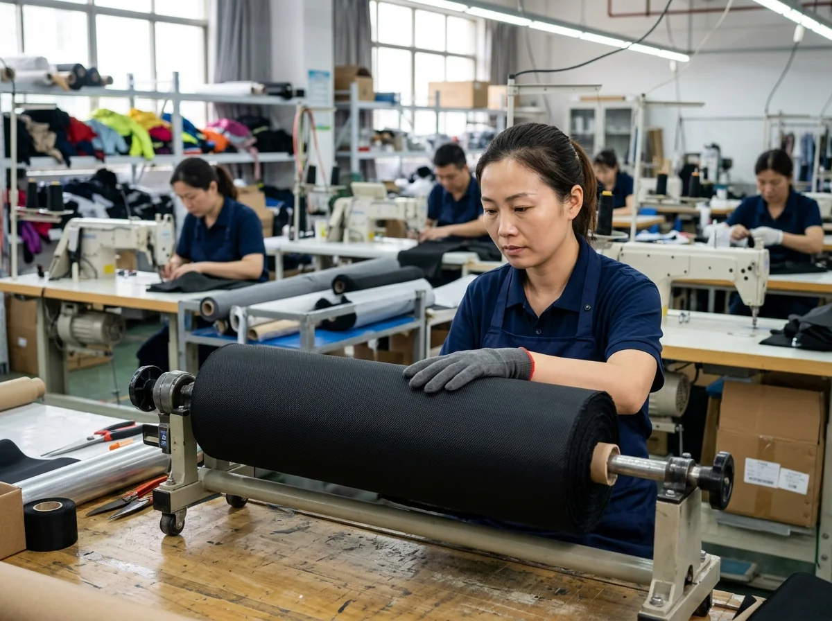 Nylon polyamide abrasion-resistant fabric swatch