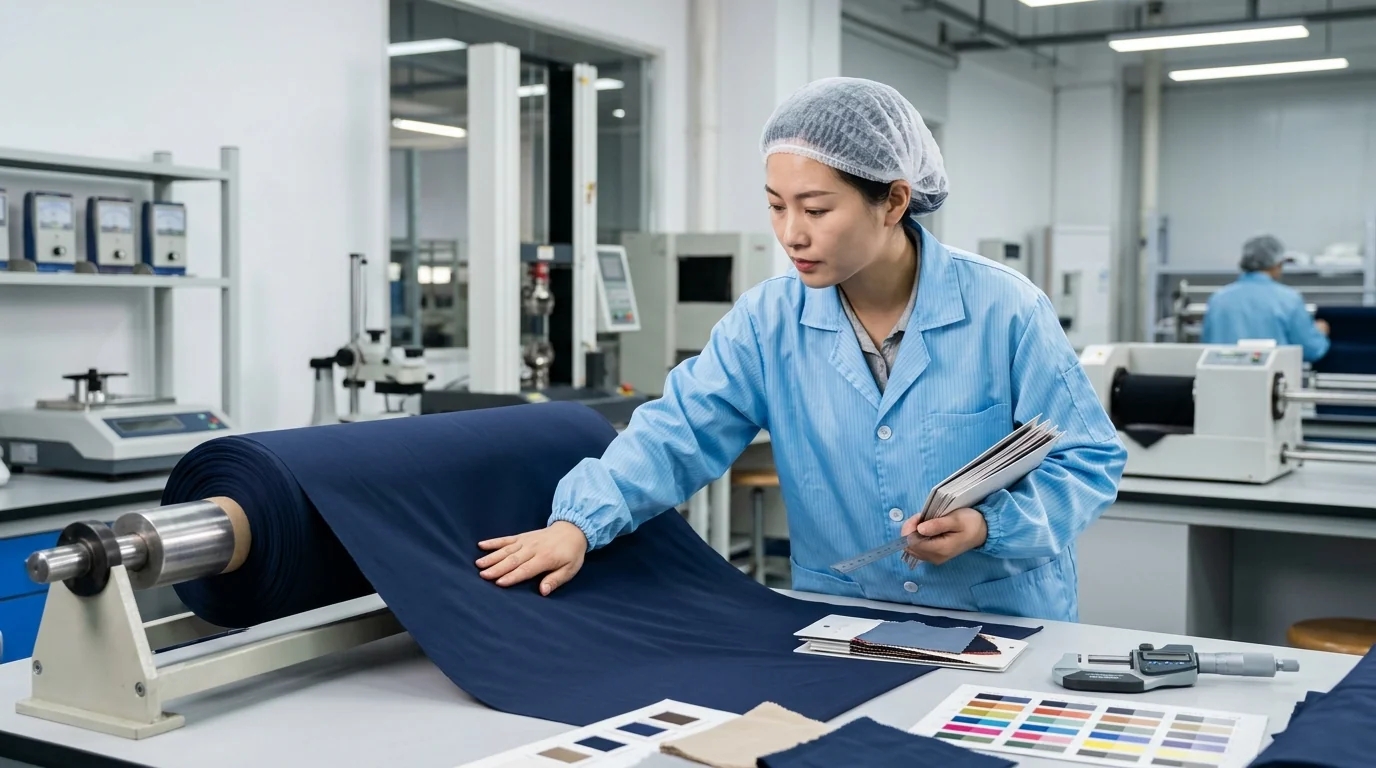 Fabric inspection and material QC lab