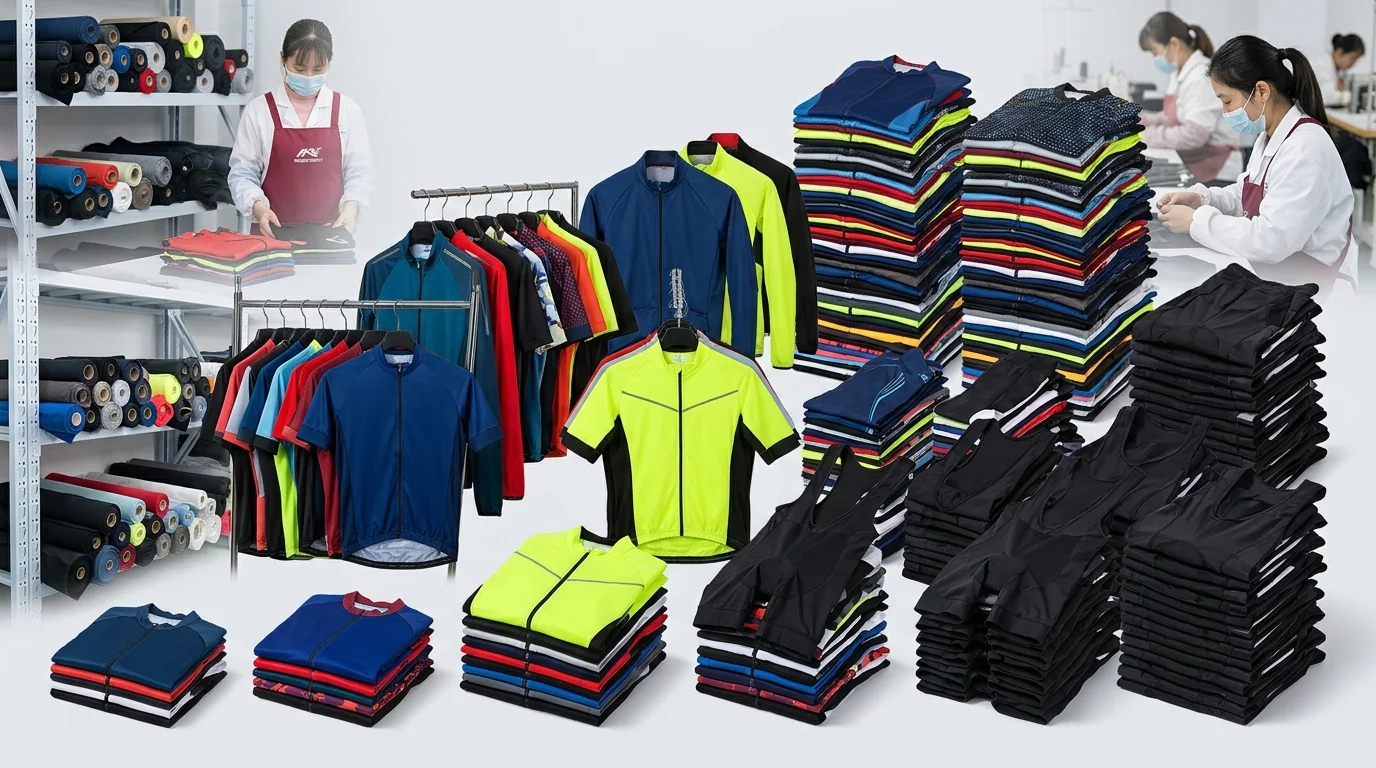 Bulk wholesale cycling apparel tiered volume pricing